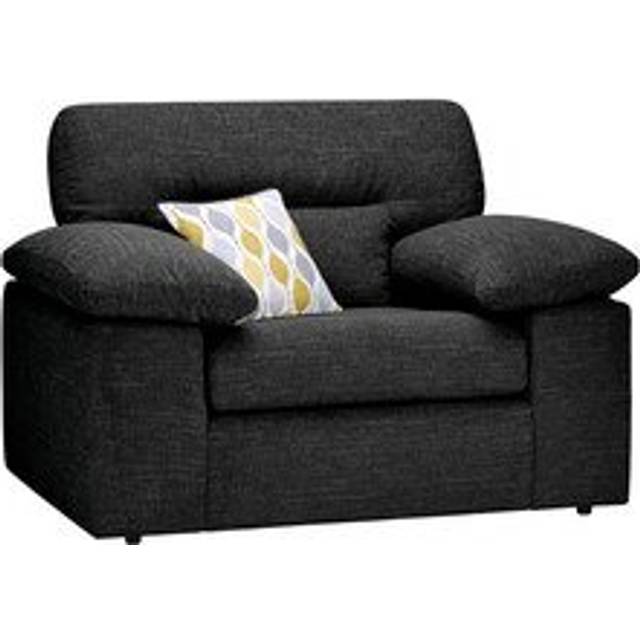 Black Fabric Sofas - Armchair - Morgan Sectional Sofas Range - Oak Furnitureland