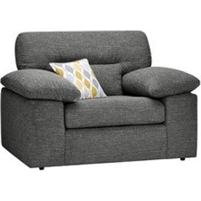Grey Fabric Sofas - Armchair - Morgan Sectional Sofas Range - Oak Furnitureland