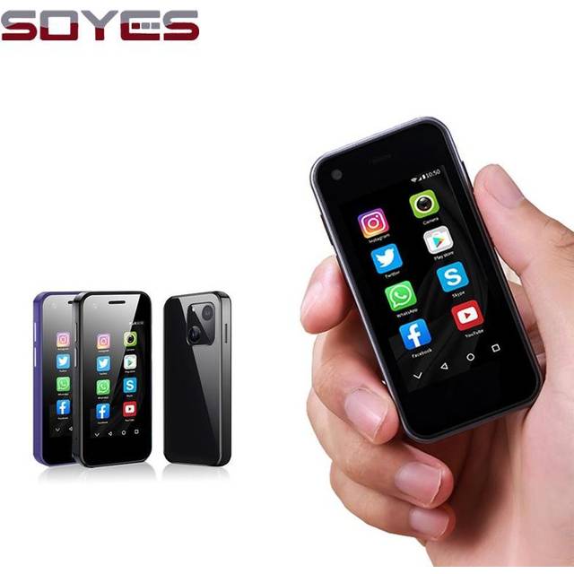 SOYES XS13 Pro Small Smartphone 2,5 tum Android 9.0 RAM 2GB ROM 16GB 1520mAh Kamera WIFI Dual SIM 3G mobiltelefon 2GB 16GB svart