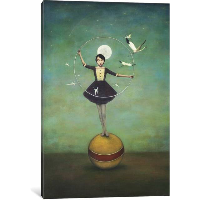 &#39;Luna&#39;s Circle&#39; Painting on Wrapped Canvas (66.04cm H x 45.72cm W x 1.91cm D)