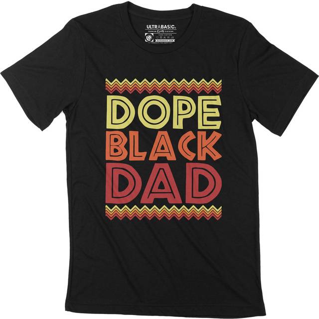 ULTRABASIC T-shirt herr Dope Black Dad BLM Grafisk T-shirt Fars födelsedagspresent XS svart