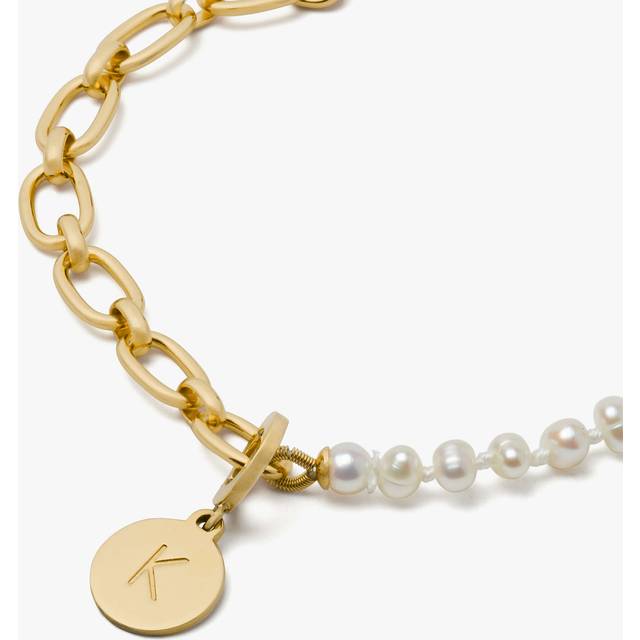 One In A Million Chain & Pearl Line Bracelet