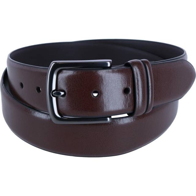 Lee Men's Big & Tall 38mm Dress Belt with Feathered Edge - Dark Brown (44/46)