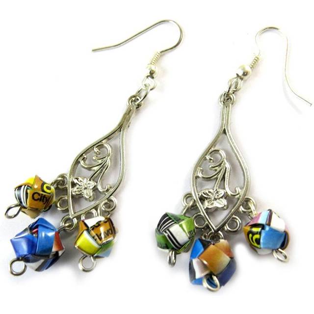 Les Trésors De Lily [N9517] - Multicolor 'New Life' Handcrafted Earrings (Handmade) multicolour