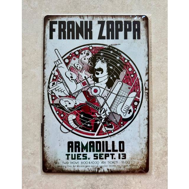 Frank zappa metal sign man cave bar pub garden american musician 20x30cm