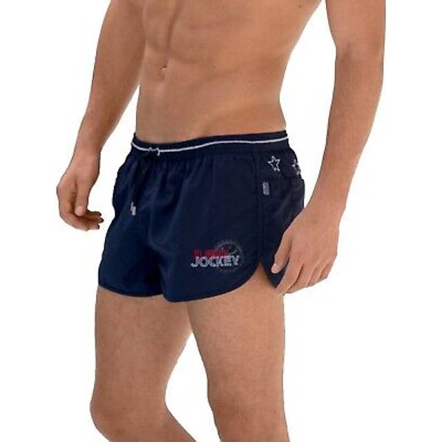 Mens jockey usa originals athletic sport swim shorts 67603 (navy) s