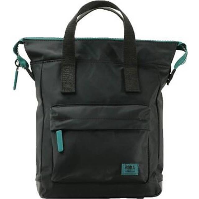 Roka creative waste bantry b small recycled nylon black edition teal