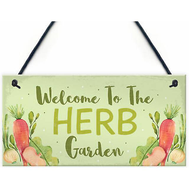 Garden signs herb garden sign allotment home hanging sign garden lover gifts