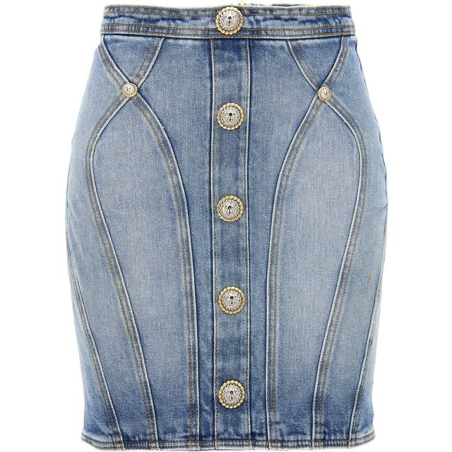 Balmain High-rise denim miniskirt - blue (UK 8)