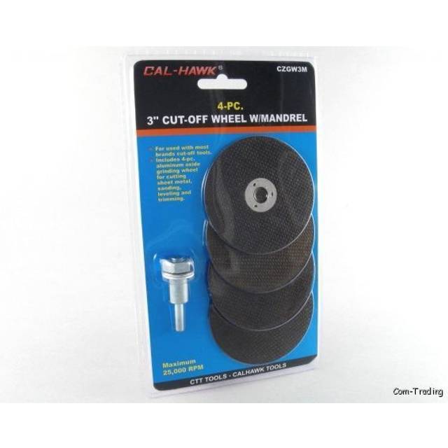 Cal Hawk Tools CZGW3M Cut-Off Wheel With Mandrel