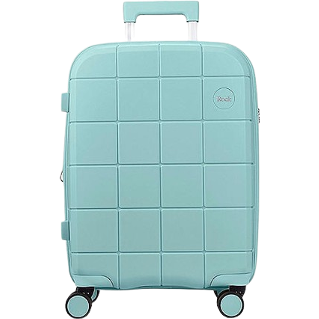 Rock Pixel Cabin Suitcase - Pastel Green