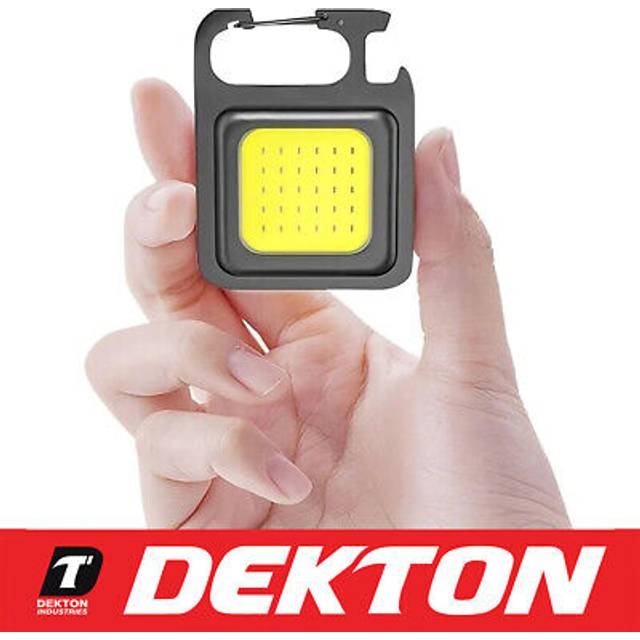 Dekton keychain cob led torch 500 lumens magnetic rechargeable clip on light