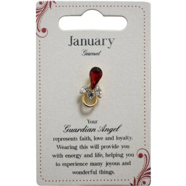 Guardian Angel January Birthstone Angel Pin With Gem Stone Sentimental Gift Idea