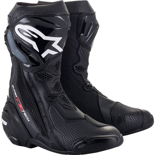 Alpinestars Supertech R Motorcycle Boots, black, Size 45 for Men