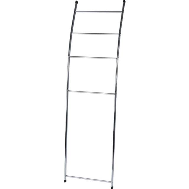 Showerdrape Apex Chrome Bathroom Towel Ladder, Silver
