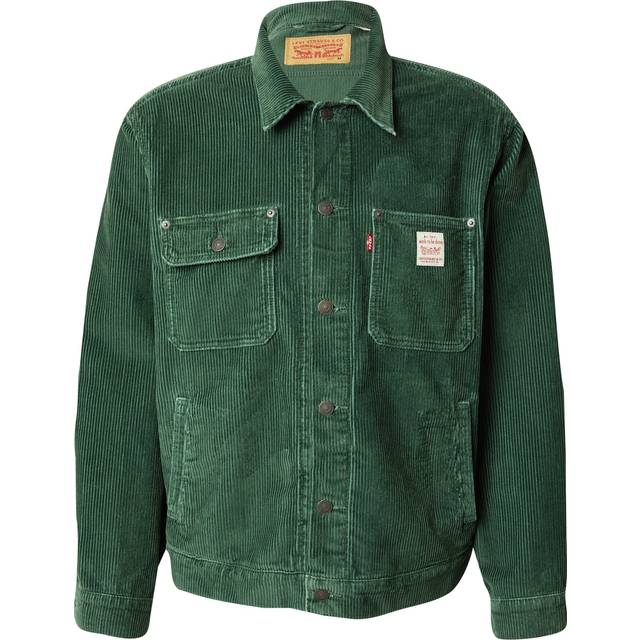 Corduroy Trucker Jacket - Green - XL
