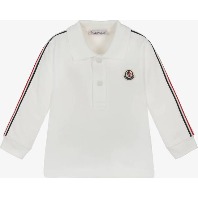 Moncler Enfant Boys White Cotton Polo Shirt - 6-9 month