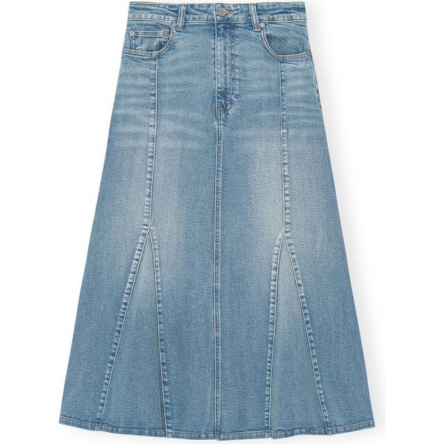 GANNI LIGHT BLUE DENIM SKIRT