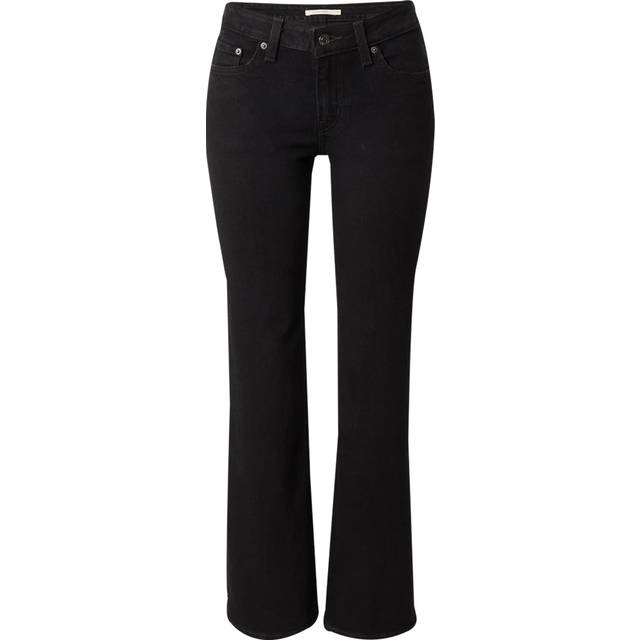 Levis Womens Crew Look Superlow Boot Brand-patch Straight-leg Low-rise Stretch-denim Blend Jeans 26/32