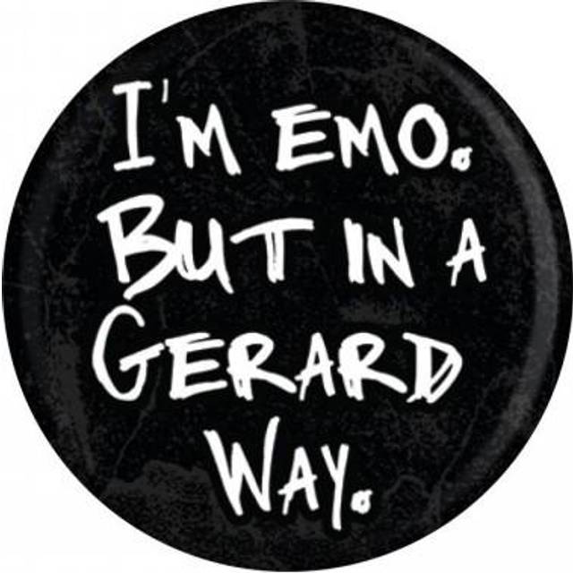 Grindstore Im Emo But In A Gerard Way Badge