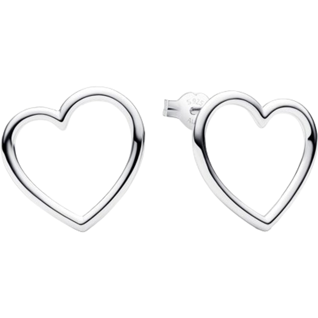Pandora Earrings Front Heart Stud Earrings 293077C00