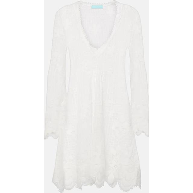 Melissa Odabash Elizabeth crochet cotton-blend minidress - white (UK 8)
