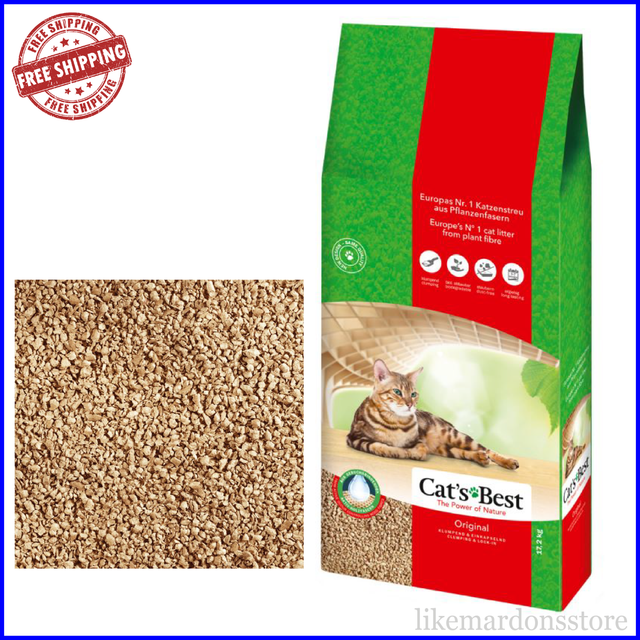 40l cats best oko plus original clumping cat litter toilet flushable mega pack