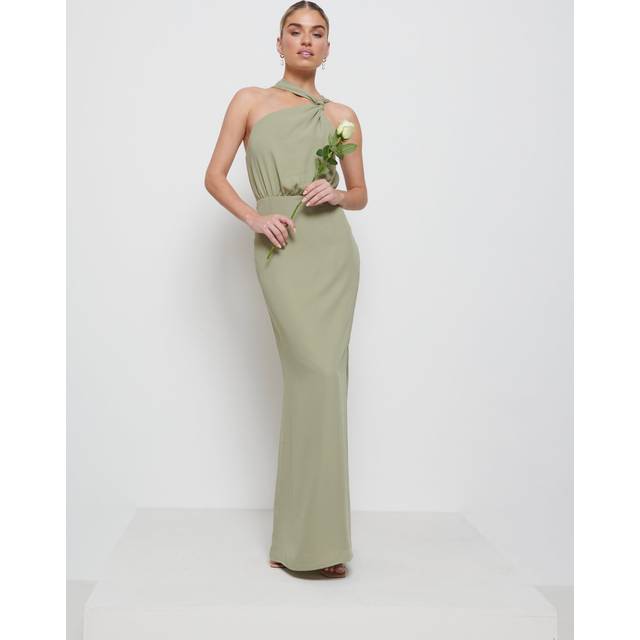 Milly Chiffon Bridesmaid Dress - Olive, 14
