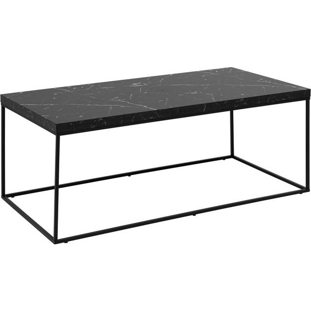 Florence Barossa Black Marble Marquina Rectangular Coffee Table - Furniture To Go