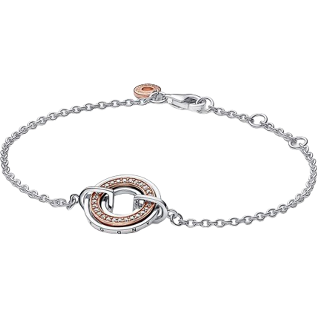 Pandora Signature 14K Rose Gold Plated Bracelet