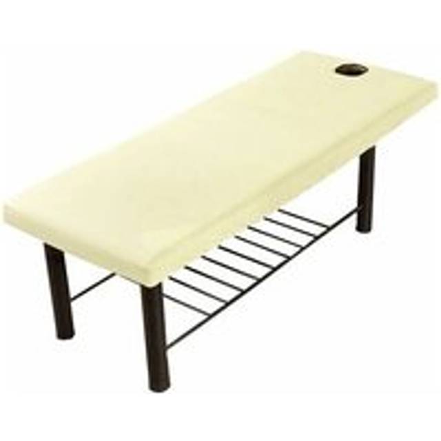 Lune - Massage Bed Sheet, Beauty Massage Sofa Cover with Face Hole, Elastic Edge (Beige)