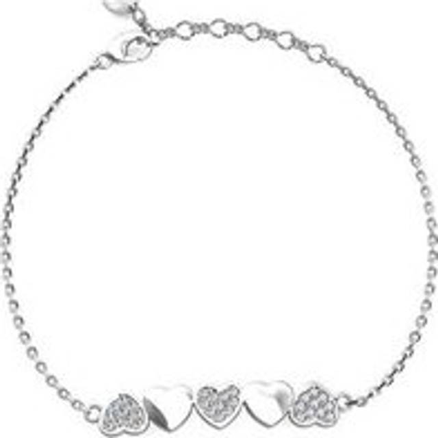 Enchanting Love Hearts Bracelet | Wowcher - Silver