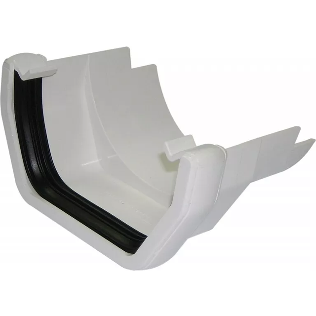 FloPlast White Square Line Gutter to Cast Iron Adaptor