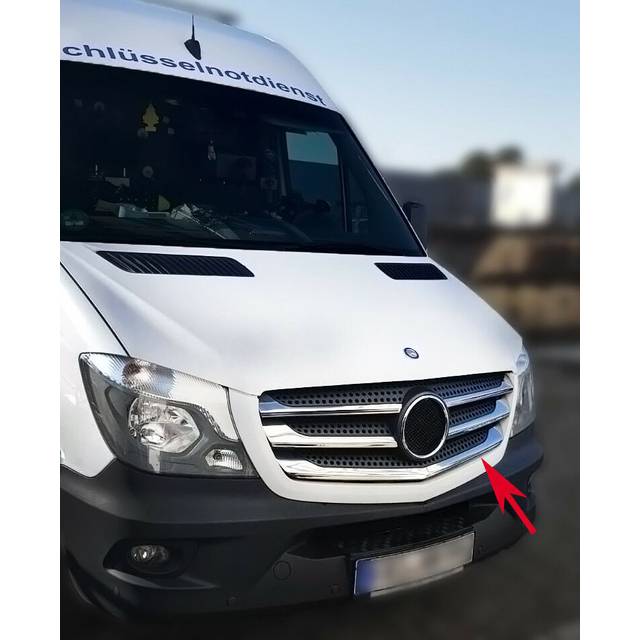 Stainless steel radiator grille strips suitable for mercedes sprinter w906 fa...