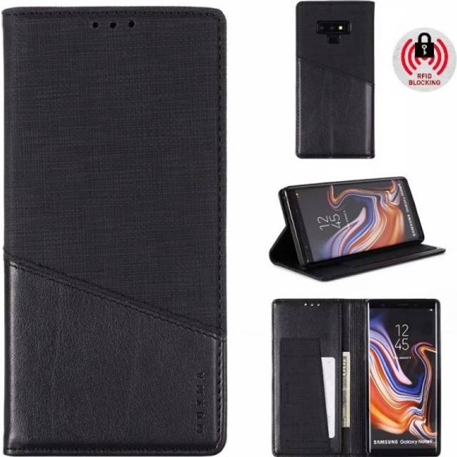 Samsung Note 9 Elegant Fodral i PU-Läder med RFID Block