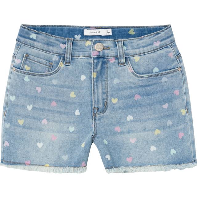 Name it kids - Jeansshorts nkfRose HW Mom Dnm Shorts 3555 - Blå