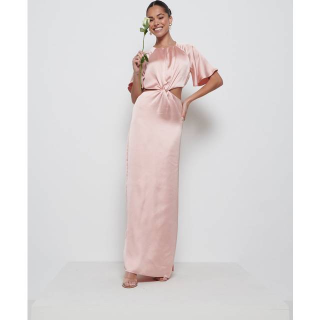 Zara Twist Knot Bridesmaid Dress - Blush, 12