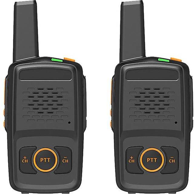 2 Pcs n1 walkie talkie 16 channels uhf 400-470mhz usb charging handheld civil wireless office hotel dining walkie talkie