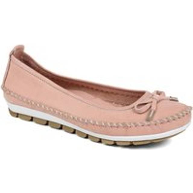 Leather Ballet Pumps - SIMIN39001 / 324 764 - Rose