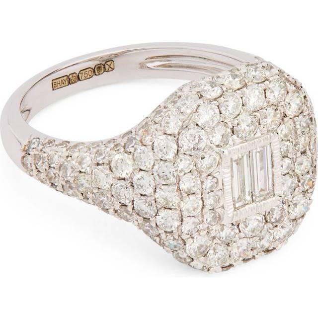 Shay White Gold and Diamond Pinky Ring - 2 1/2
