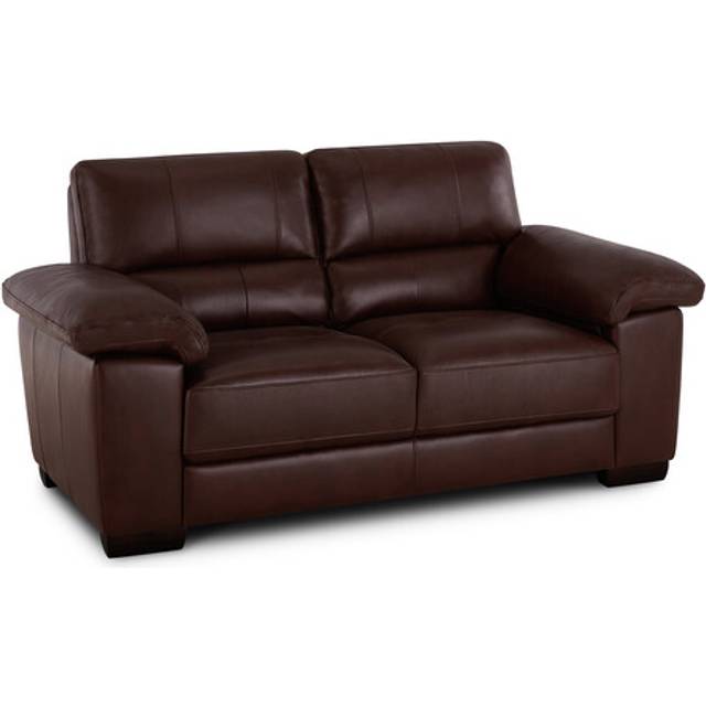 Tan Leather Sofas - 2 Seater Sofa - Turin Range - Oak Furnitureland