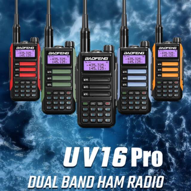 2024 Baofeng UV-9R Pro V1 V2 Waterproof IP68 16KM Walkie Talkie Type-C Charger UHF VHF Long Range - B pro v1 black