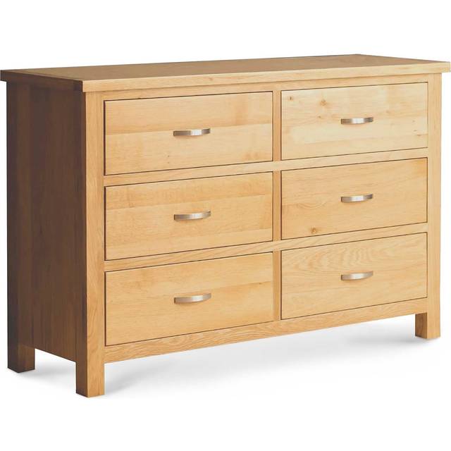 London Oak Large Chest of Drawers | Solid Wood | Light Oak | Roseland