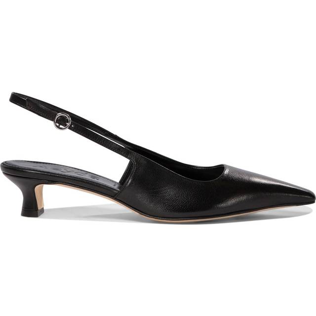 Aeyde Women's Catrina Suede Kitten Heels - UK 4 - Black