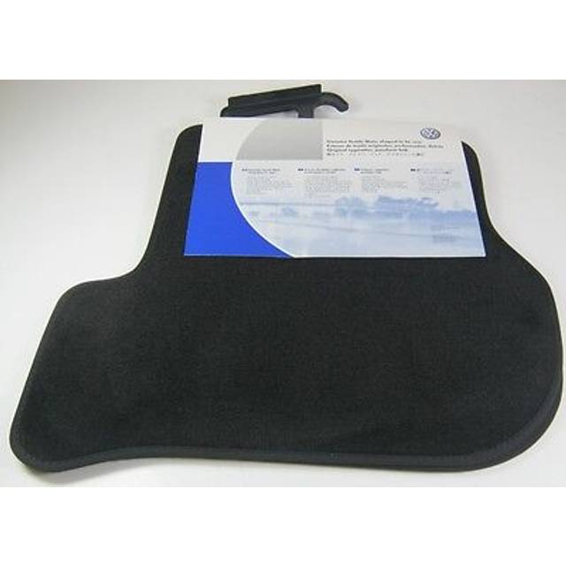 Vw black rear luxury carpet floor mats set golf mk5 mk6 scirocco jetta genuine