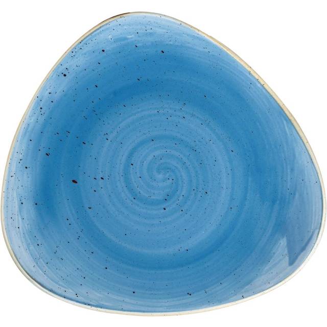 Churchill Stonecast Triangle Plate Cornflower Blue 197mm (Pack of 12)