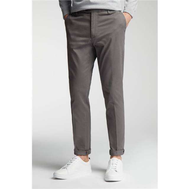 Limehaus Tailored Fit Grey Chinos, Cotton - 44R