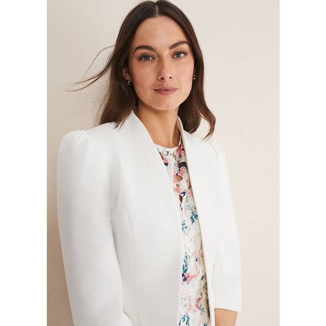 Phase Eight Women's Isabella Bow Jacket - Ivory - 26