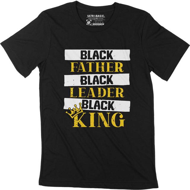 ULTRABASISK T-shirt för män King Power Black Leaders Grafisk T-shirt Födelsedagspresent XS svart