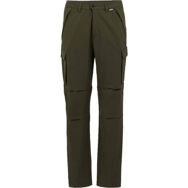 Questra Durable Water-Repellent Cargo Trousers - Green - 38R